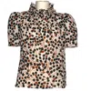 Parron Allen Women's Neutrals Autumn Flow Lotus Top