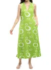 Parsley & Sage April Sleeveless Dress In Lime In Green