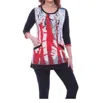 Parsley & Sage Barbara Pocket Panel Tunic In Multi In Multi