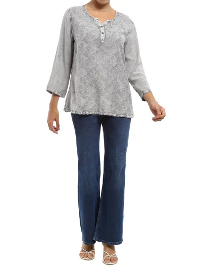 Parsley & Sage Becky Top In Gray