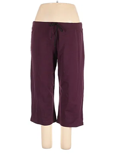 Pre-owned Parsley & Sage Casual Pants In Burgundy