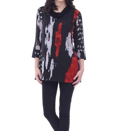 Parsley & Sage Cheri Cowl Neck Blouse - Plus In Multi