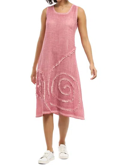 Parsley & Sage Dress And Shrug Set With Ribbon Detail In Rose