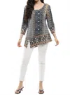 Parsley & Sage Hilary Tunic In Gray In Gray