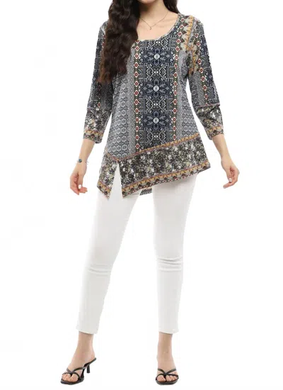 Parsley & Sage Hilary Tunic In Gray