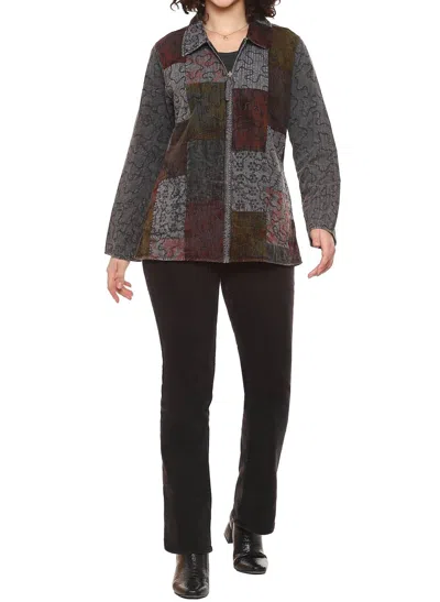 Parsley & Sage Inez Reversible Jacket In Grey