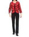Parsley & Sage Maribell Jacket In Red In Red