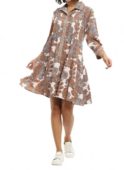 Parsley & Sage Pilar Dress In Brown
