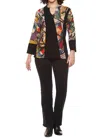 Parsley & Sage Poloma V-neck Top In Multicolor In Multi