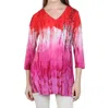Parsley & Sage Poppy V-neck Tunic In Multi In Multi