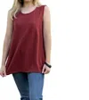 Parsley & Sage Reversible Tank Top In Lava In Black