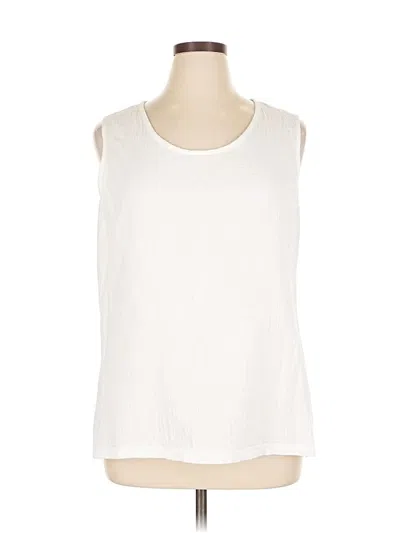 Pre-owned Parsley & Sage Sleeveless Blouse In White