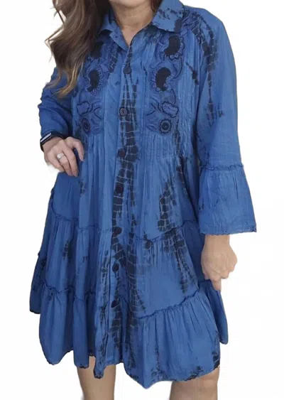 Parsley & Sage The Judith Dress In Blue/black