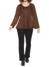 Parsley & Sage Tippy Top In Brown In Brown