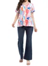 Parsley & Sage Tracy V-neck Top In Multi In Multi