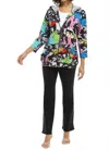 Parsley & Sage Vita Hoodie Jacket In Multi In Multi