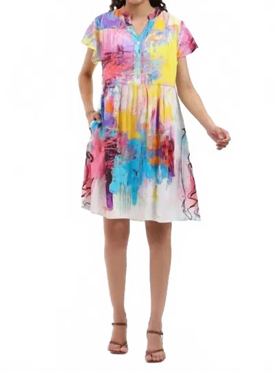 Parsley & Sage Vivian Mini Dress In Multicolor