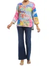 Parsley & Sage Zoey Top In Multi In Multi
