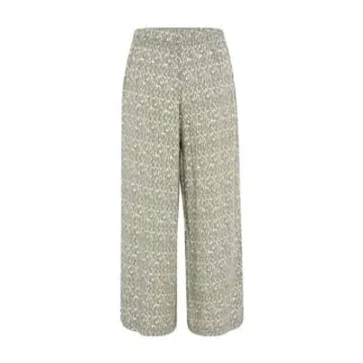 Part Two Alfi Trousers Agave Green Graphic Print