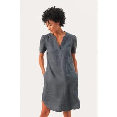 Part Two Amina Linen Dress In Gray