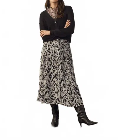 Part Two Deliapw Cardigan In Black Shimmer