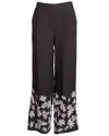 Part Two Getika Embroidered Pant In Black In Black