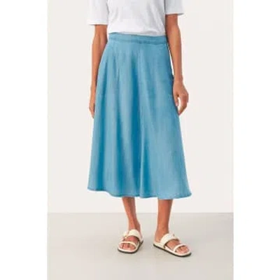 Part Two Midi Pernille Vaquera Skirt In Blue