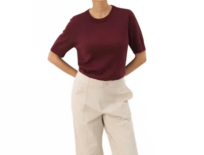 Part Two Natanya Pullover In Tawny Port In Brown