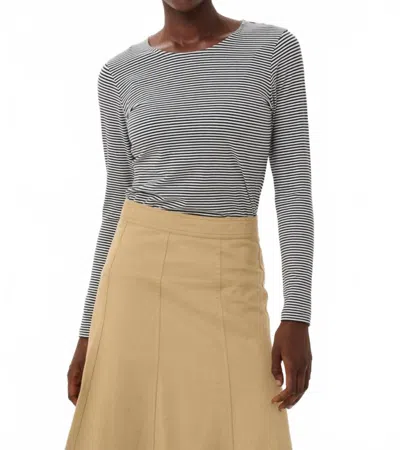 Part Two Nemajas Long Sleeve Tee In Dark Navy In Blue