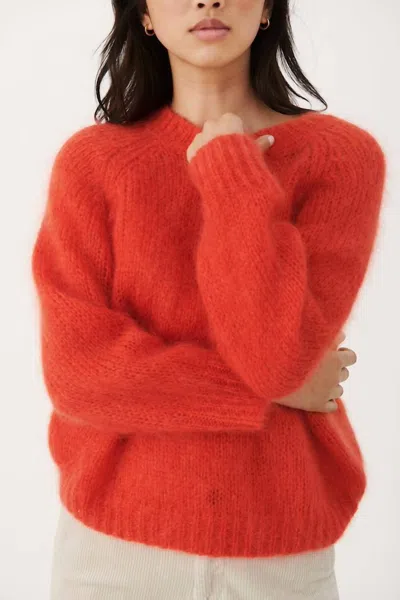 Part Two Rhona Knit Pull Top In Rubicondo In Orange