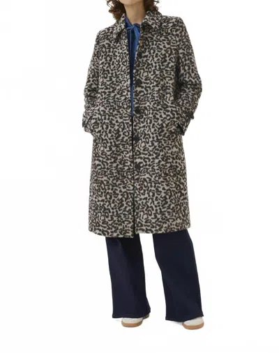 Part Two Suzy Coat In Leopard In Brown