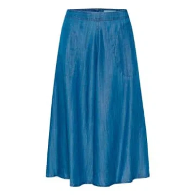 Part Two Vaquera Skirt Midi Pernille In Blue
