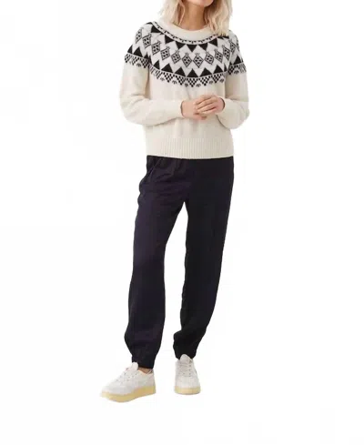 Part Two Vikala Fair-isle Sweater In Whitecap In Neutral
