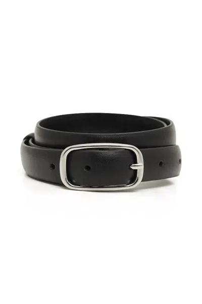 Part Two Women's Lican Leather Belt In Black