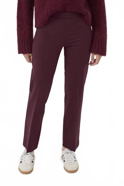 Part Two Women's Ponta Pants In Tawny Port In Red