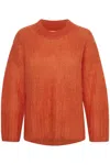 Part Two Rhona Knit Pull Top In Rubicondo In Orange