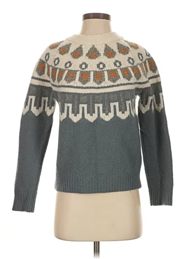 Pre-owned Part Two Wool Pullover Sweater In Teal