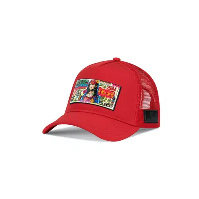 Partch Trucker Hat Red Removable Mona Art