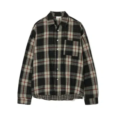 Partimento Reverse Check Shirt In Black