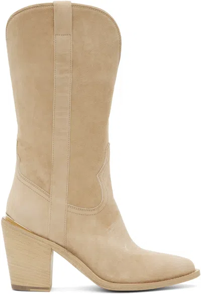 Partlow Beige Leigh Anne Boots In Sabbia