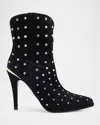 Partlow Dublin Crystal Suede Ankle Boots In Multi