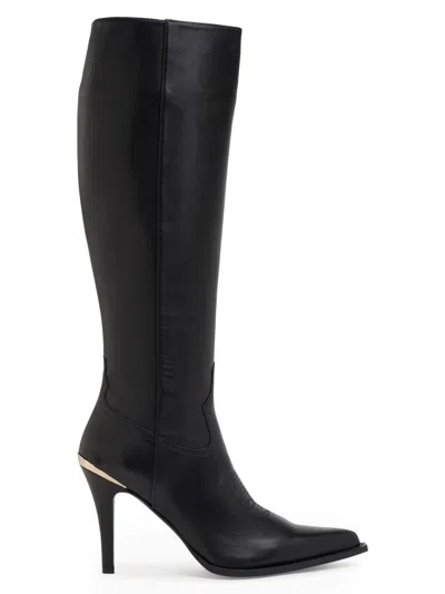 Partlow Women's Erin 95mm Leather Knee-high Boots In Black