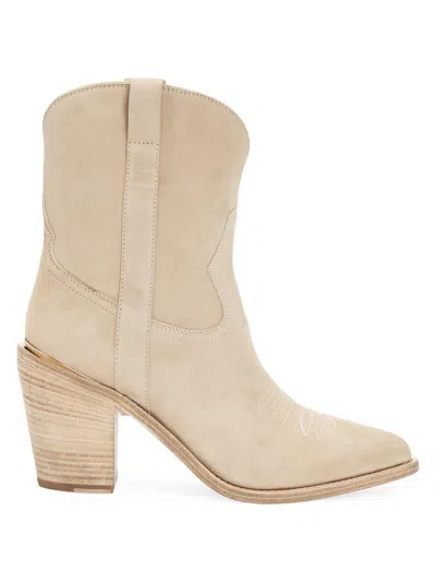 Partlow Women's Leigh Anne 90mm Suede Ankle Booties In Sand