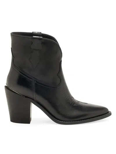 Partlow Women's Marge 90mm Leather Ankle Boots In Black