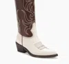 Partlow Rowan Bicolor Leather Western Boots In Multi