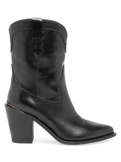 Partlow Women's Sophie 90mm Leather Boots In Black