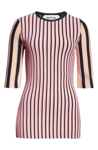 Partow Alice Stripe Jumper In Sunset