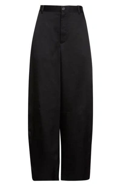 Partow Barrow High Waist Barrel Leg Pants In Black