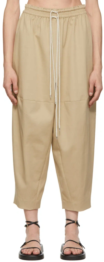 Partow Beige Dante Lounge Pants In Fawn