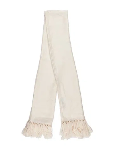 Pre-owned Partow Cashmere Scarf In Neutrals